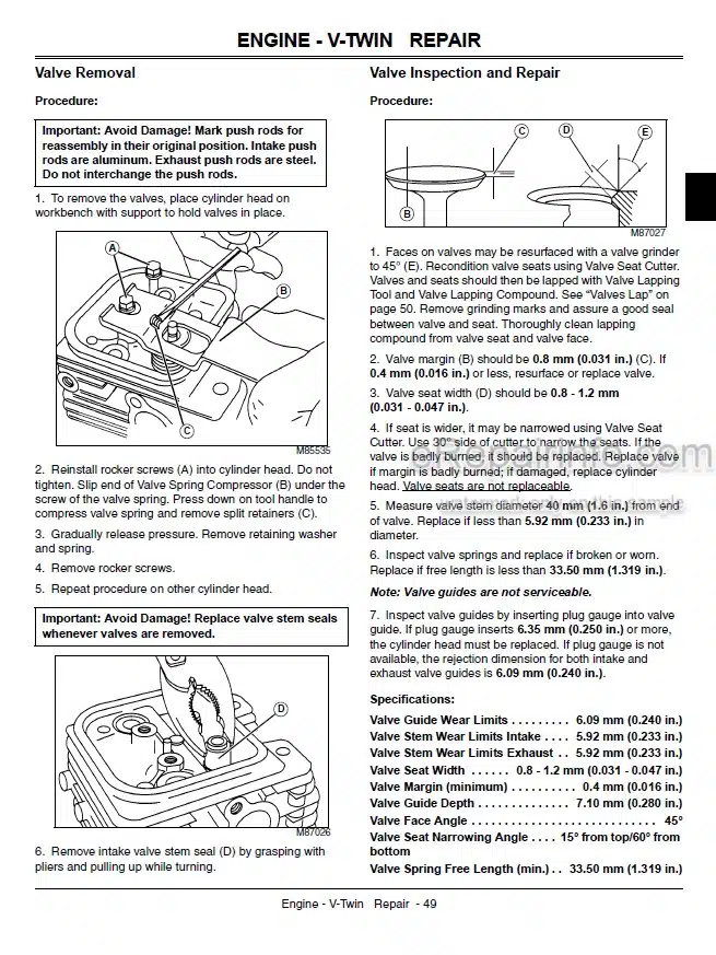 Photo 5 - John Deere Select X130R Technical Repair Manual Tractor TM109219