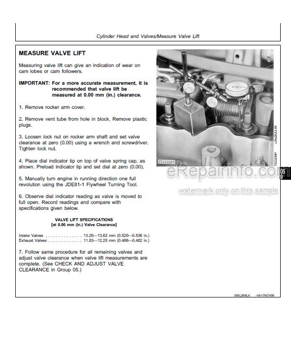 Photo 7 - John Deere Onan 16 18 20 24 HP Technical Manual Engine CTM2