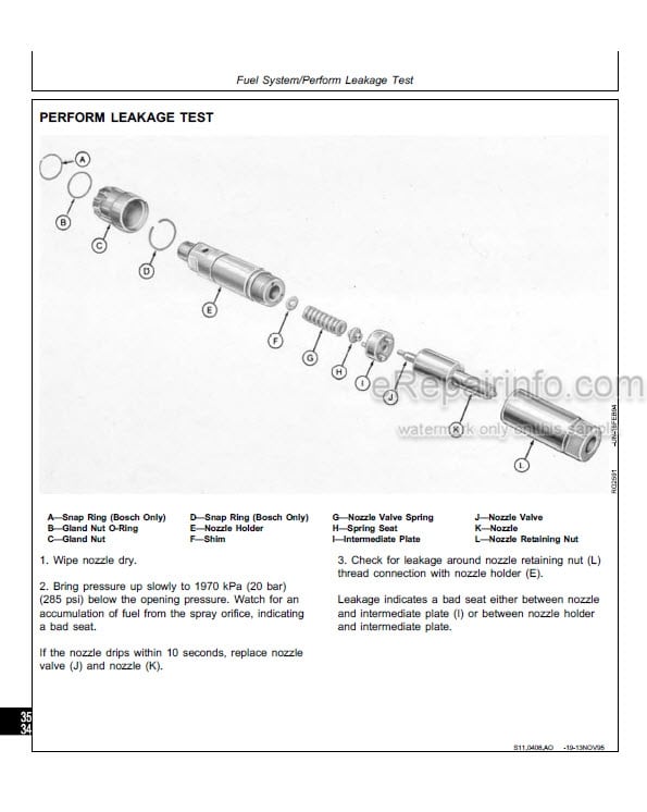 Photo 5 - John Deere Series 500 6101 Technical Manual Diesel Engine CTM20