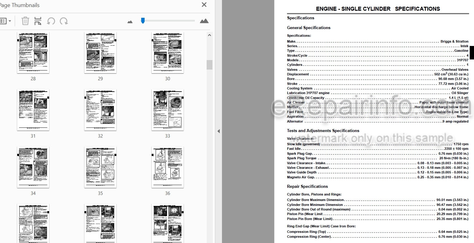 Photo 3 - John Deere X110 X120 X140 Technical Repair Manual Tractor TM2373