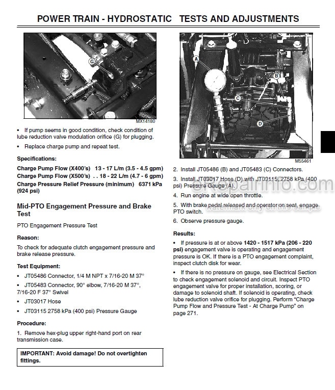 Photo 1 - John Deere X495 X595 Technical Repair Manual Garden Tractor TM2158