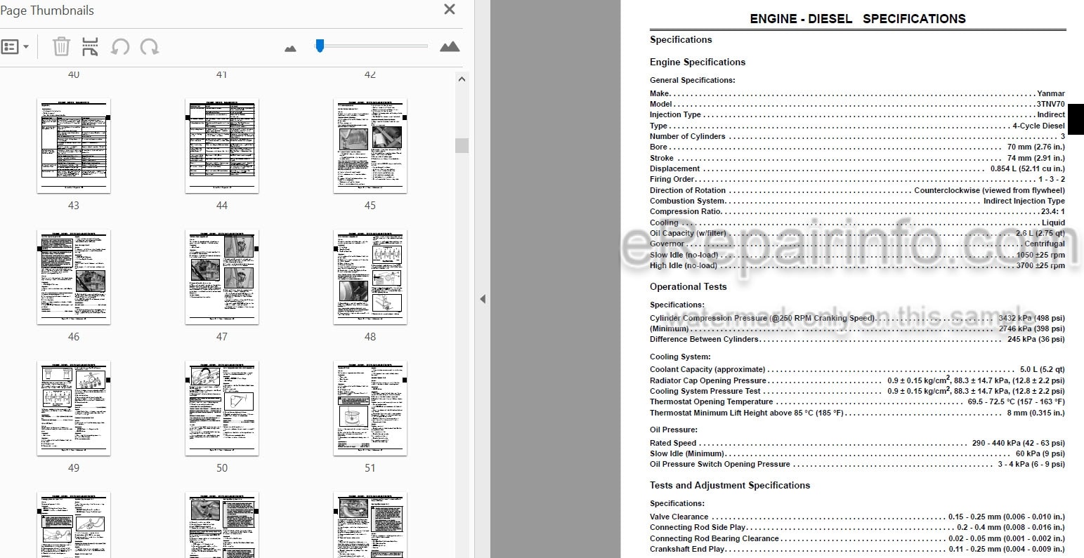Photo 3 - John Deere XUV 850D Technical Repair Manual Gator Utility Vehicle TM1737