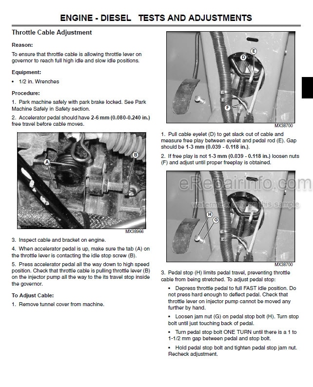 Photo 6 - John Deere XUV 850D Technical Repair Manual Gator Utility Vehicle TM1737