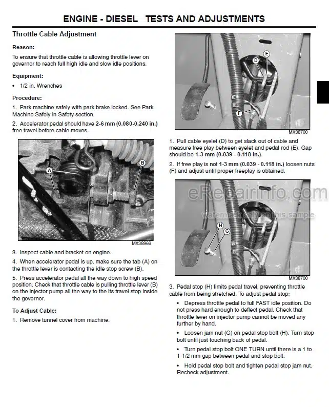 Photo 6 - John Deere XUV 850D Technical Repair Manual Gator Utility Vehicle TM1737