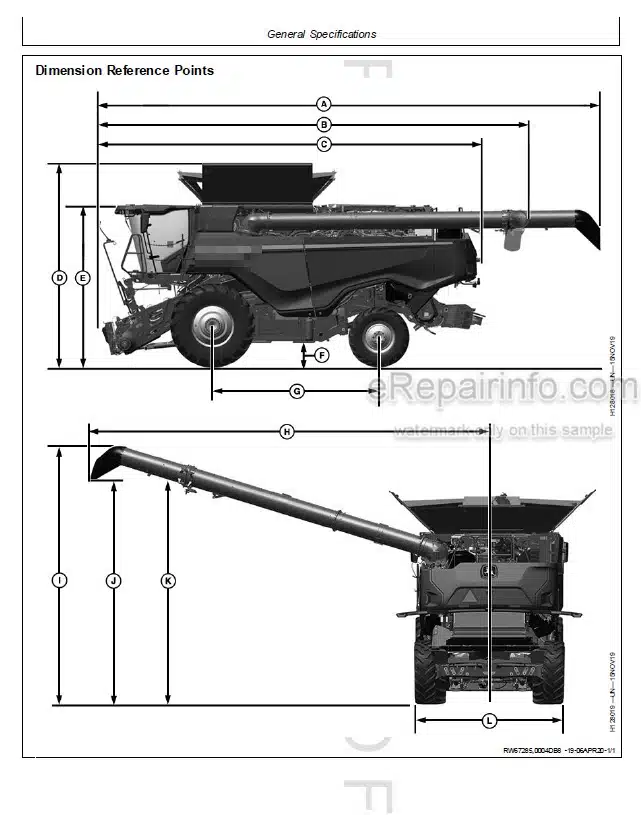 Photo 3 - John Deere X Series Diagnostic Technical Manual Combine TM154419 Set