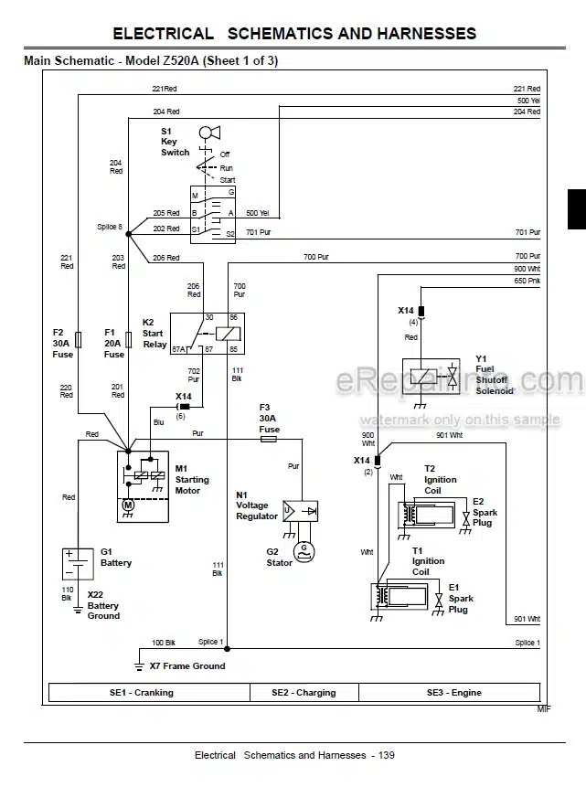 Photo 4 - John Deere Z510A Z-Trak Estate Series Technical Repair Manual Mower TM101219