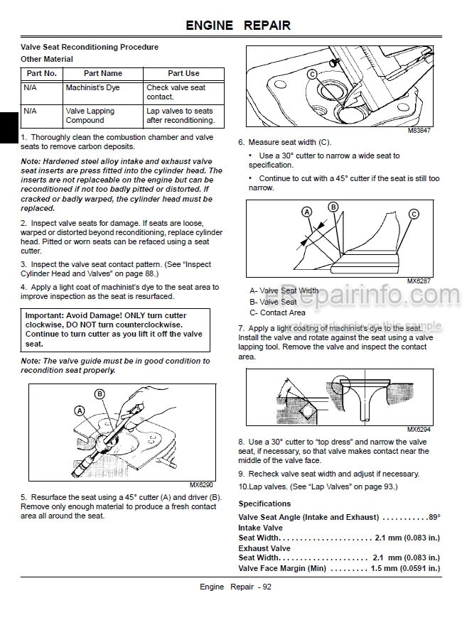 Photo 5 - John Deere Z510A Z-Trak Estate Series Technical Repair Manual Mower TM101219