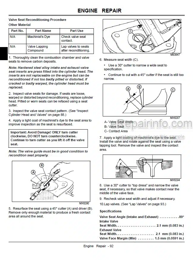 Photo 5 - John Deere Z510A Z-Trak Estate Series Technical Repair Manual Mower TM101219