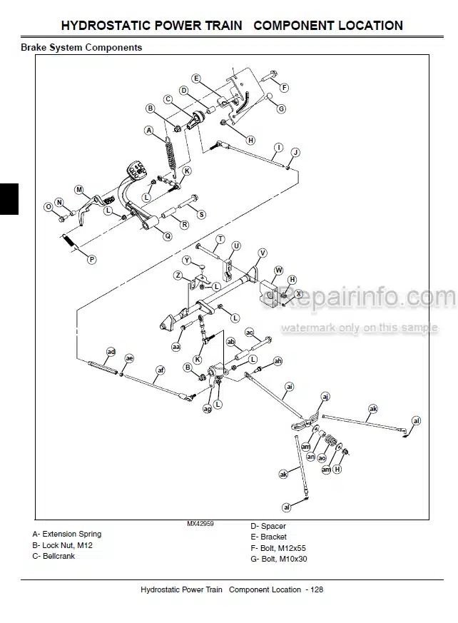 Photo 5 - John Deere Z710A Z720A Technical Manual Mid Frame ZTrak Mower TM111019