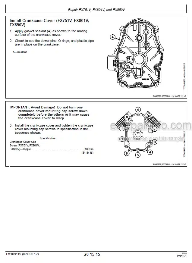 Photo 5 - John Deere Z910A To Z970A Z Trak Technical Manual Mower TM109119