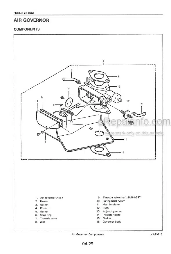 Photo 5 - Komatsu 4P Shop Manual Gasoline Engine For Komatsu Forklift