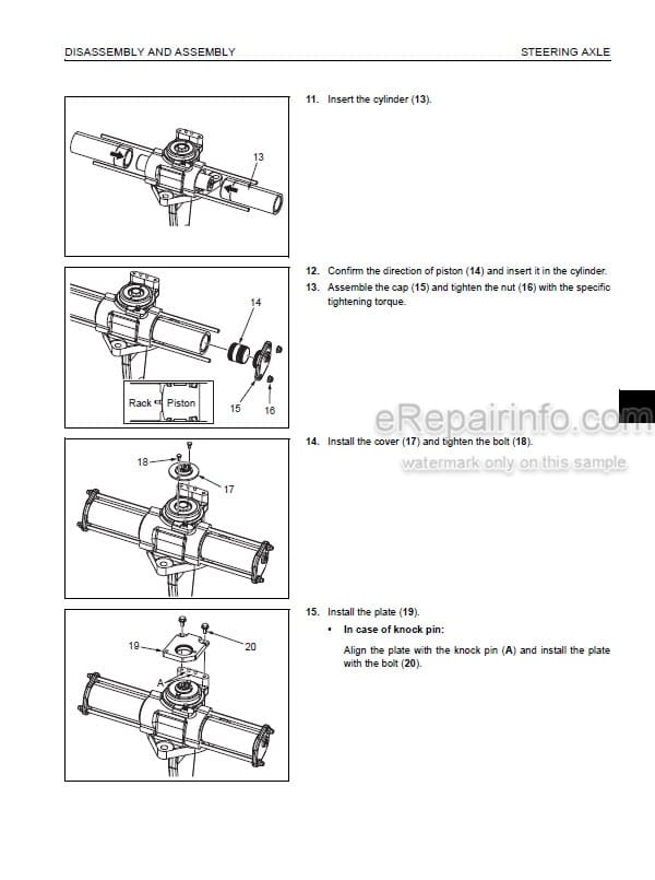 Photo 11 - Komatsu AE50 AM50 Series F15U-12 To FB20MFU-12 Shop Manual Electric Lift Truck BBA12C1-04