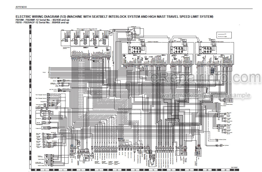 Photo 3 - Komatsu AE50 AM50 Series FB10-12 To FB20MF-12 Shop Manual Forklift Truck BBA12E1-11