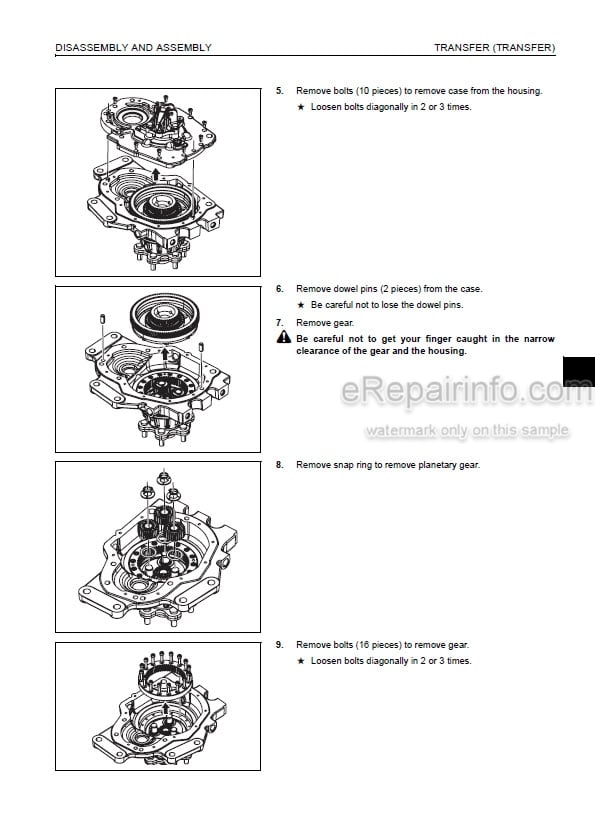 Photo 10 - Komatsu AE50 AM50 Series FB10-12 To FB20MF-12 Shop Manual Forklift Truck BBA12E1-11