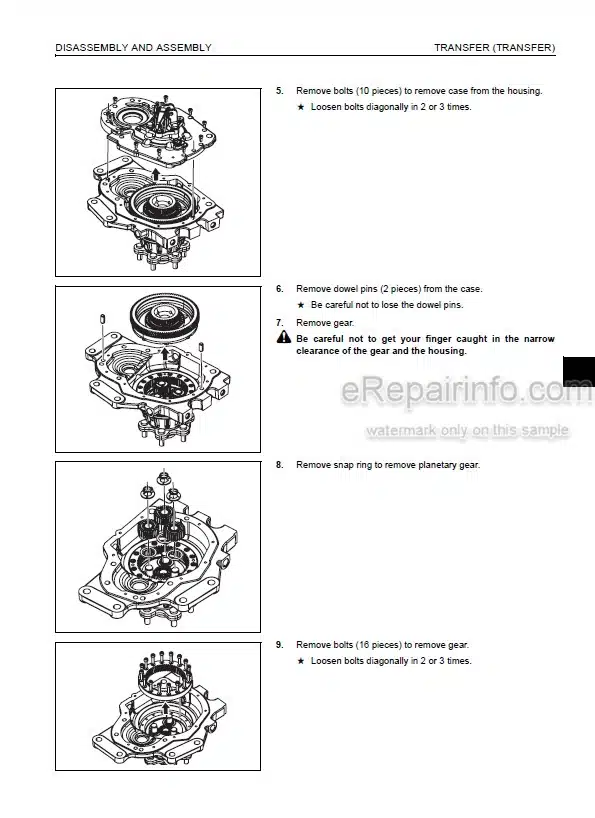 Photo 10 - Komatsu AE50 AM50 Series FB10-12 To FB20MF-12 Shop Manual Forklift Truck BBA12E1-11