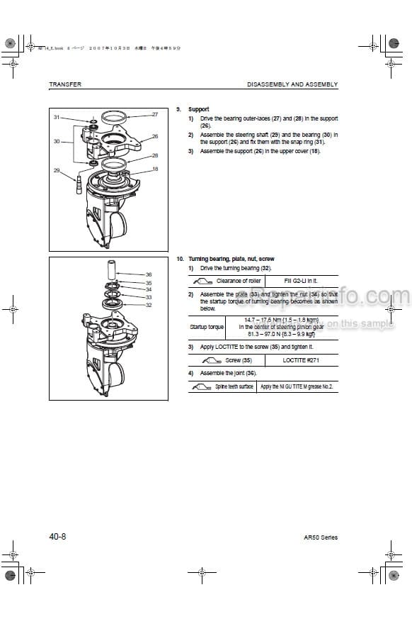 Photo 3 - Komatsu AR50 Series FB10RL-14 To FB15RW-14 Shop Manual Electrical Reach Truck BRA14E1-02