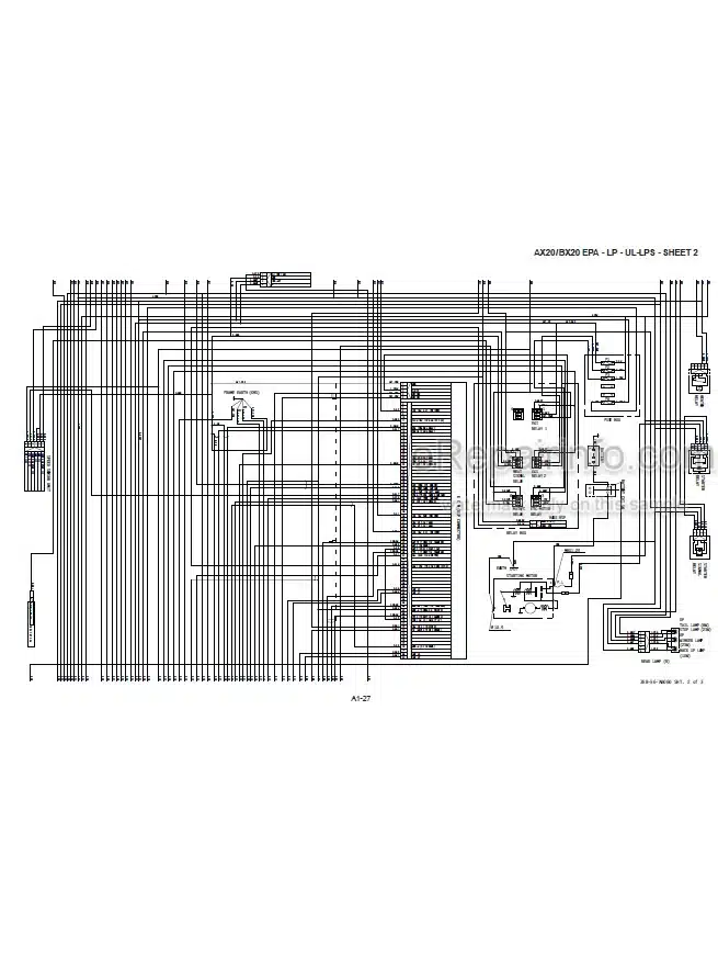 Photo 4 - Komatsu AX20 Series FG15-17 To FG18ST-17 Service Manual Forklift Truck SM123