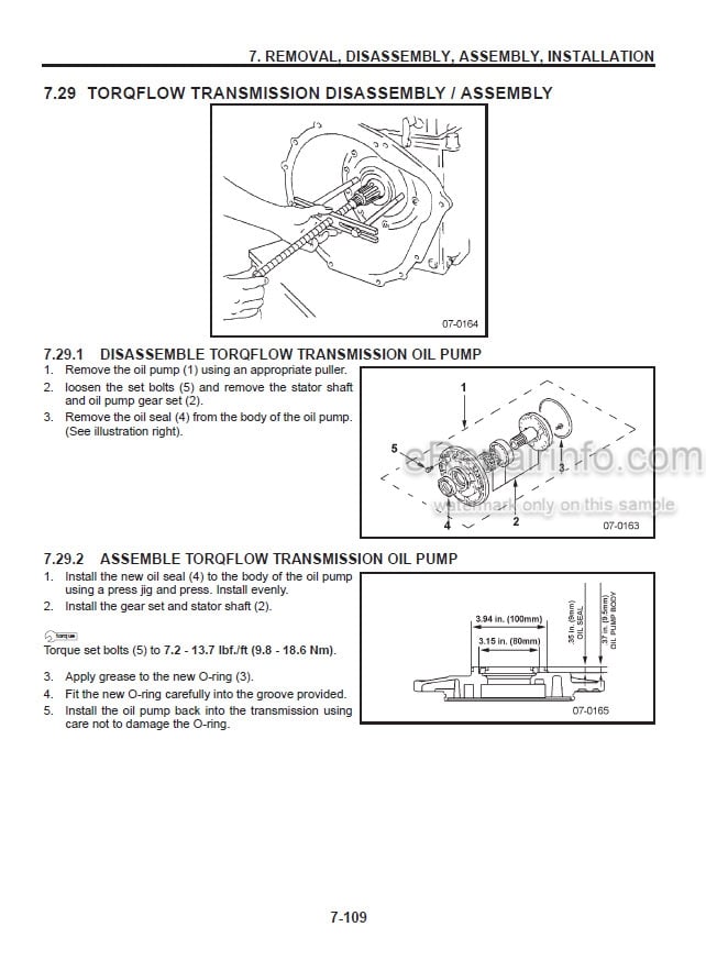 Photo 5 - Komatsu AX20 Series FG15-17 To FG18ST-17 Service Manual Forklift Truck SM123