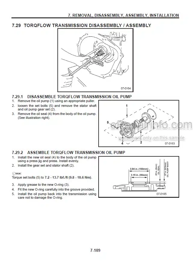 Photo 5 - Komatsu AX20 Series FG15-17 To FG18ST-17 Service Manual Forklift Truck SM123