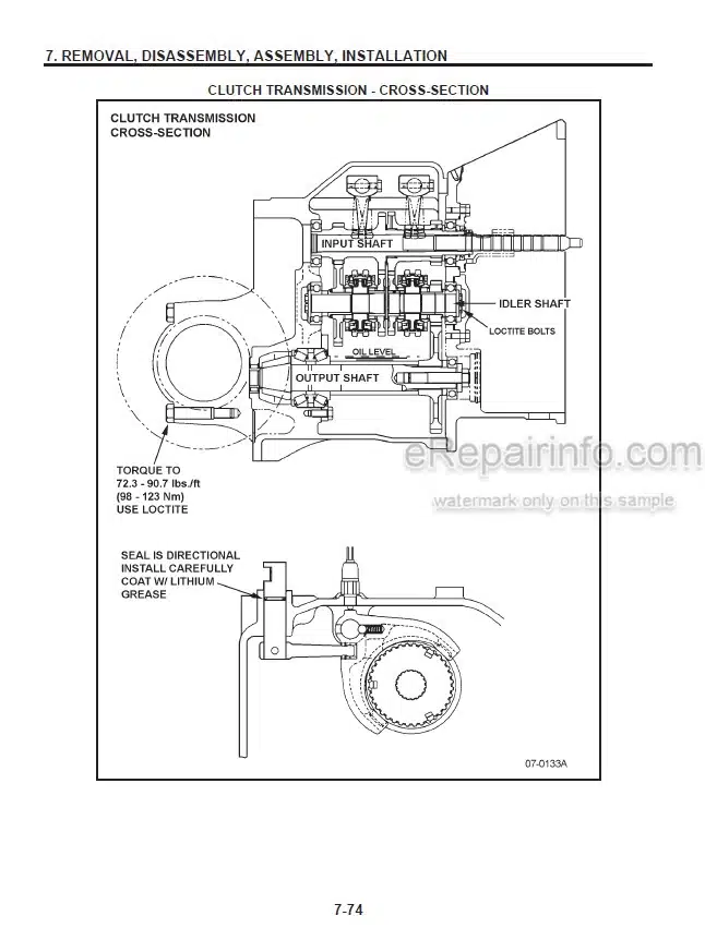 Photo 3 - Komatsu AX20 Series FG15-17 To FG18ST-17 Service Manual Forklift Truck SM123