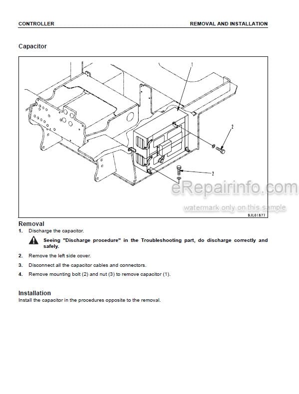 Photo 3 - Komatsu BE30 Hybrid Series FB20HB-11 FB25HB-11 Shop Manual Electric Lift Truck BHB11E1-02
