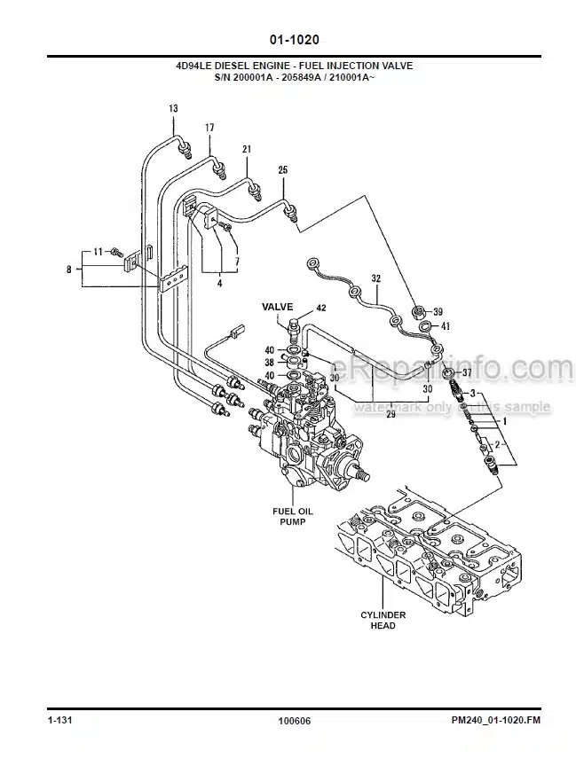 Photo 11 - Komatsu BX50 FG20ST-16 To FD35AT-16 Parts Manual Forklift Truck PM240