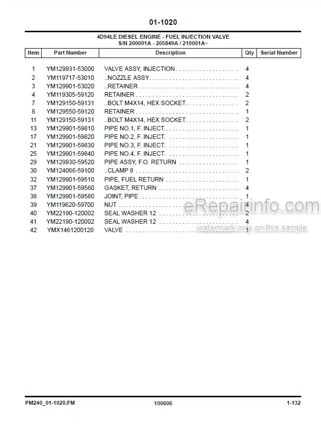 Photo 4 - Komatsu BX50 FG20ST-16 To FD35AT-16 Parts Manual Forklift Truck PM240