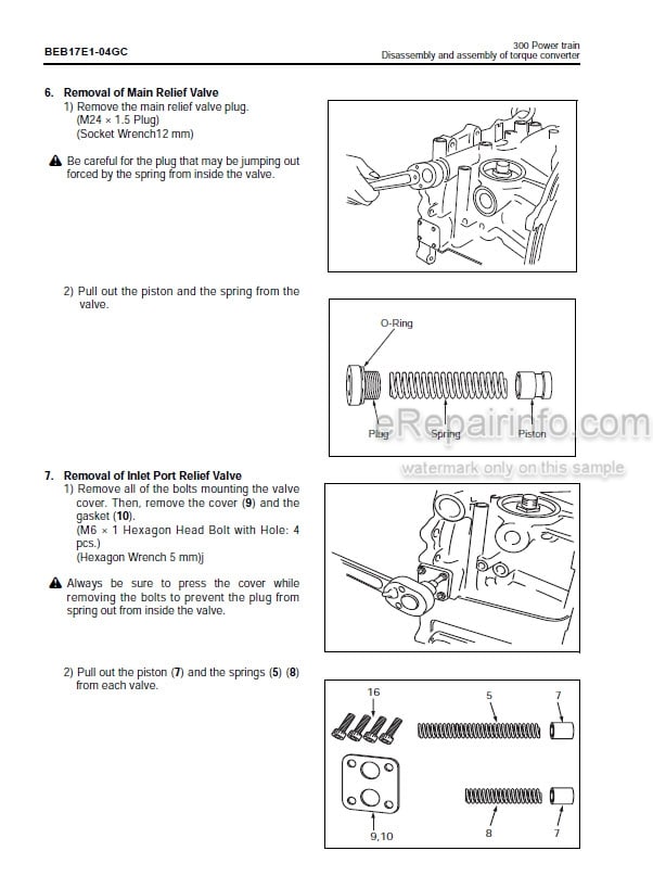 Photo 3 - Komatsu BX50 Series FD20-17 To FD35A-17 Shop Manual Forklift Truck BEB17E1-06