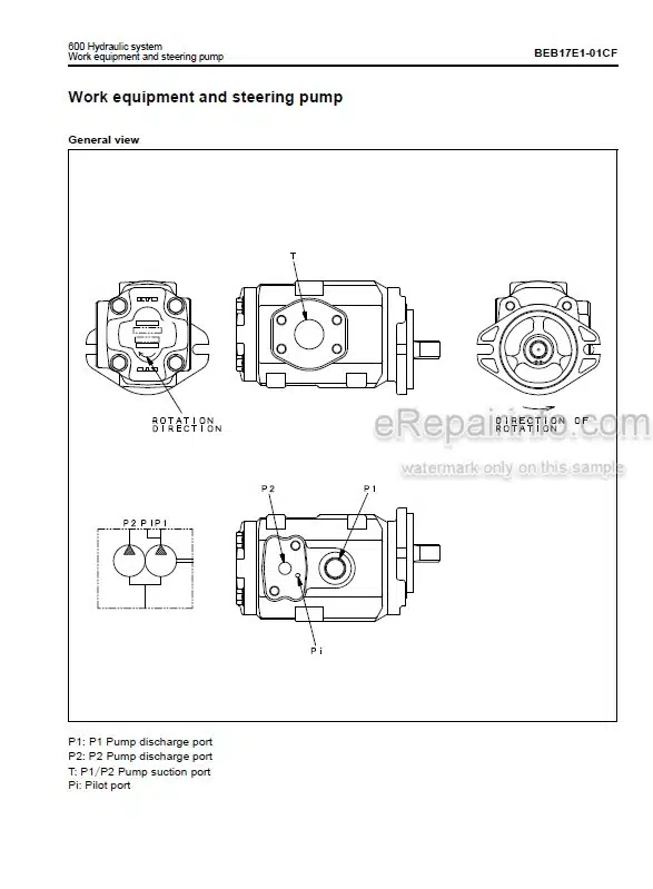 Photo 5 - Komatsu BX50 Series FD20-17 To FD35A-17 Shop Manual Forklift Truck BEB17E1-06