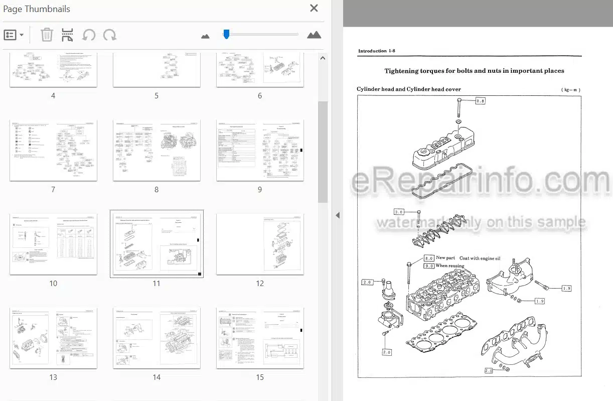 Photo 3 - Komatsu C240 Shop Manual Diesel Engine For Komatsu Forklift C240-BE2