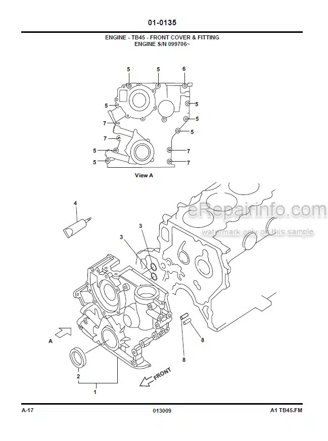 Photo 9 - Komatsu CX50 FG40ZTU-10 To FD40-10 Parts Manual Forklift Truck PM242