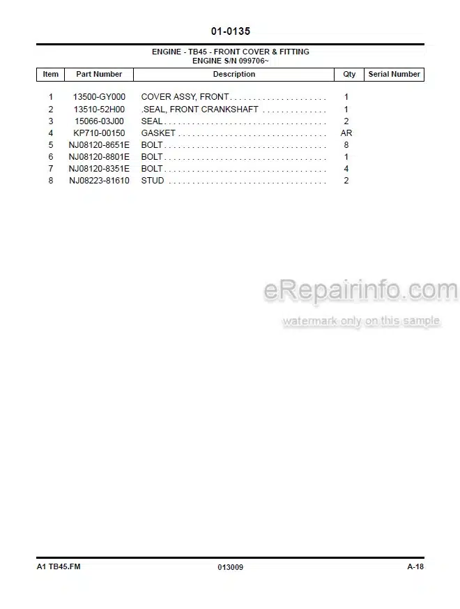 Photo 4 - Komatsu CX50 FG40ZTU-10 To FD40-10 Parts Manual Forklift Truck PM242