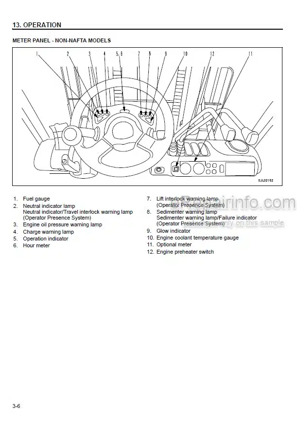 Photo 3 - Komatsu CX50 FG40ZTU-10 To FD50AY-10 Operation And Maintenance Manual Forklift Truck OM304[S]
