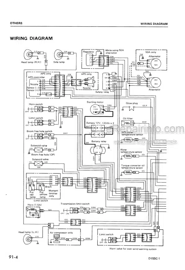Photo 5 - Komatsu D155C-1 Shop Manual Pipelayer SEBM0176A01 SN 15001-
