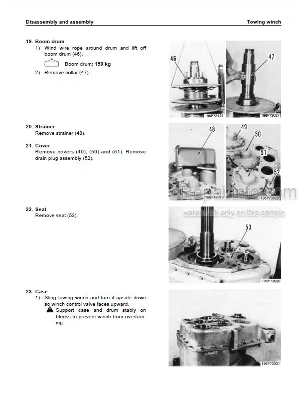 Photo 6 - Komatsu D355C-3 Shop Manual Pipelayer SEBM0196B00 SN 5416-