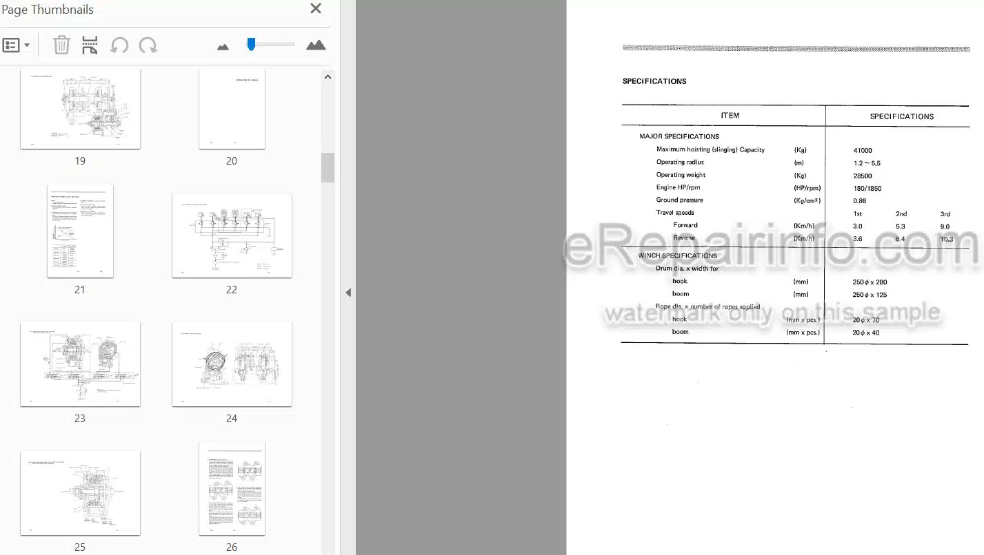 Photo 4 - Komatsu D85C Shop Manual Pipelayer D85C.12-BE1