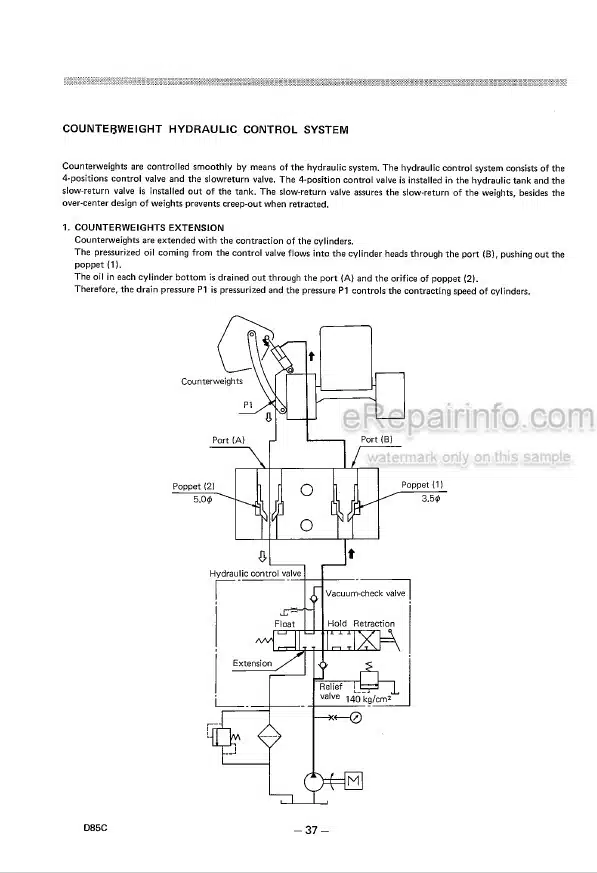 Photo 3 - Komatsu D85C Shop Manual Pipelayer D85C.12-BE1