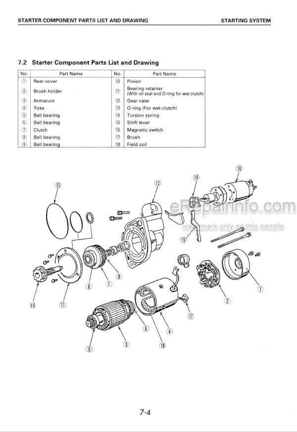 Photo 4 - Komatsu D92E 4D94E 4D98E Shop Manual Diesel Engine For Forklift 4D94E-BE2