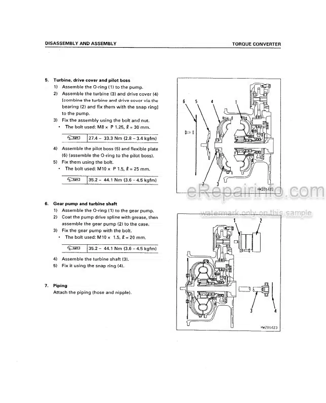 Photo 3 - Komatsu DX20 Series FG50-7 To FD80-7 Shop Manual Forklift Truck SM181