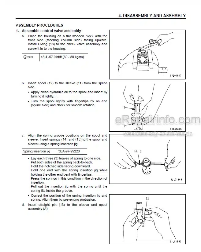 Photo 12 - Komatsu EX50 Series FD100-8 To FD160E-8 Service Manual Forklift Truck SM228