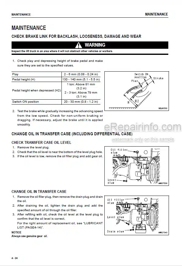 Photo 2 - Komatsu FB09EX-11 To FB30-11 Operation And Maintenance Manual Electric Lift Truck TEN00568-03