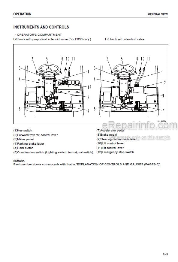 Photo 4 - Komatsu FB09EX-11 To FB30-11 Operation And Maintenance Manual Electric Lift Truck TEN00568-03
