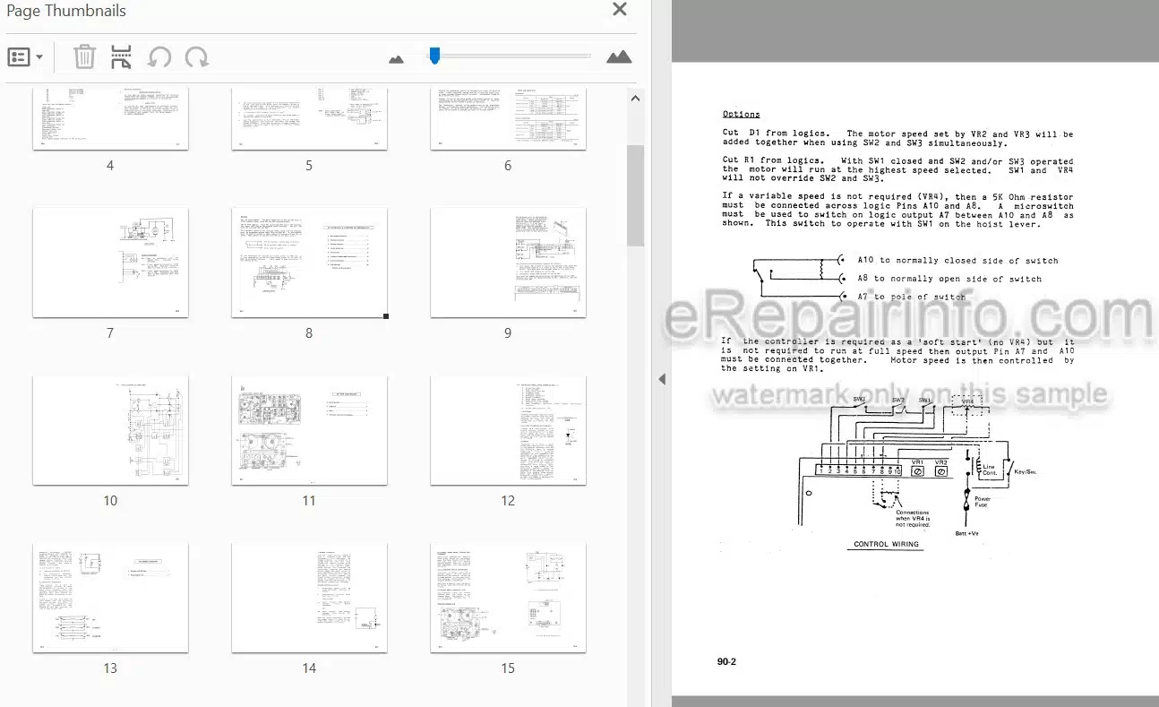 Photo 3 - Komatsu FB10-5 To FB18H1-5 Shop Manual Sevcontrol Electrical System For Forklift FB10 18.5ES-BE1