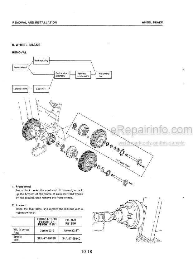 Photo 9 - Komatsu FB10-5 To FB18SH-5 Shop Manual Forklift FB10-185-BE.3