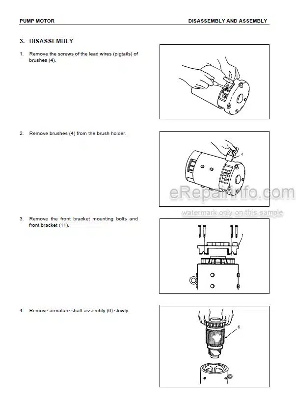 Photo 7 - Komatsu FB10EX-11 To FB30-11 Shop Manual Electric Lift Truck BBB11E1-02