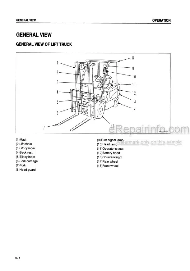 Photo 4 - Komatsu FB10EX-8 To FB30EX-8 Operation And Maintenance Manual Electric Lift Truck ABB08E4-01