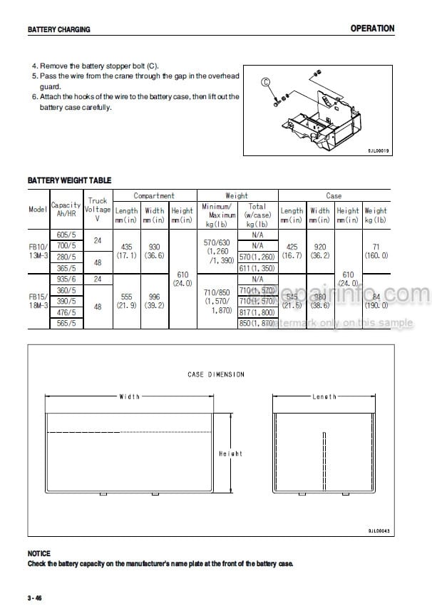 Photo 3 - Komatsu FB10M-3 FB13M-3 FB15M-3 FB18M-3 Operation And Maintenance Manual Electric Lift Truck AMA03EC1-01