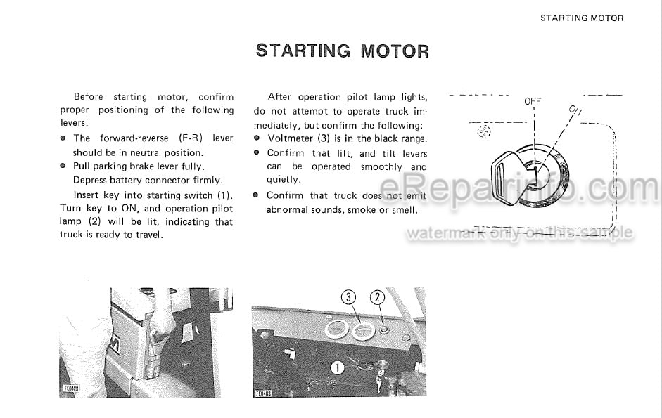 Photo 6 - Komatsu FB15U-12 FB18U-12 FB20AU-12 Operation And Maintenance Manual Electric Forklift Truck TEN00718-02