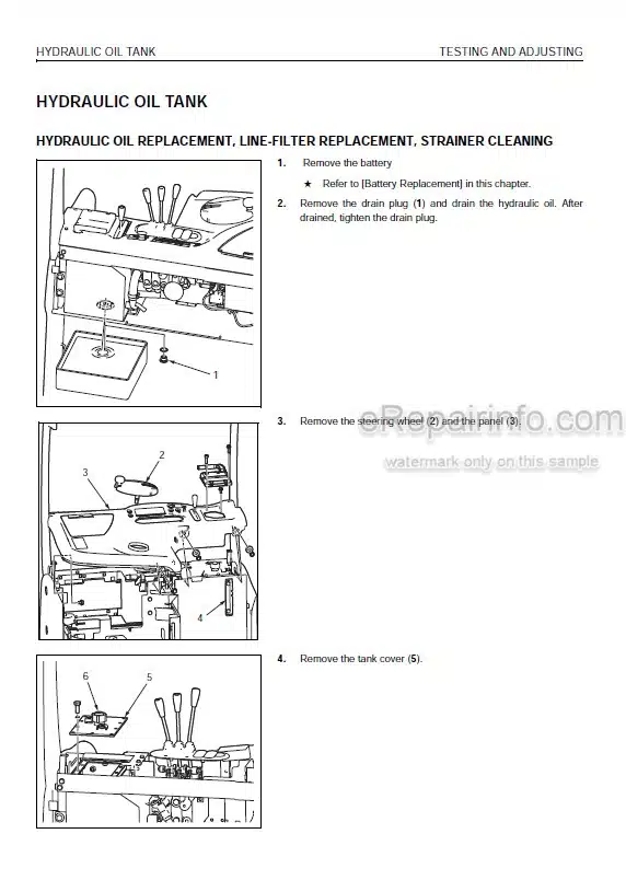 Photo 4 - Komatsu FB10RL-15 To FB15RW-15 Shop Manual Forklift SEN05963-03