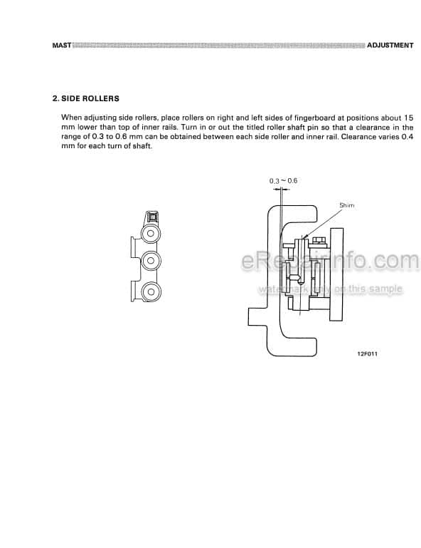 Photo 5 - Komatsu FB10 FB15SH FB20 FB25SH Shop Manual Electric Lift Truck Chassis FB10 25SH-C-BE1
